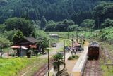 肥薩線の真幸駅も大規模なスイッチバックがある（撮影：南正時）