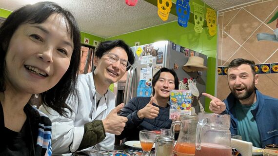 他のゲストと一緒に