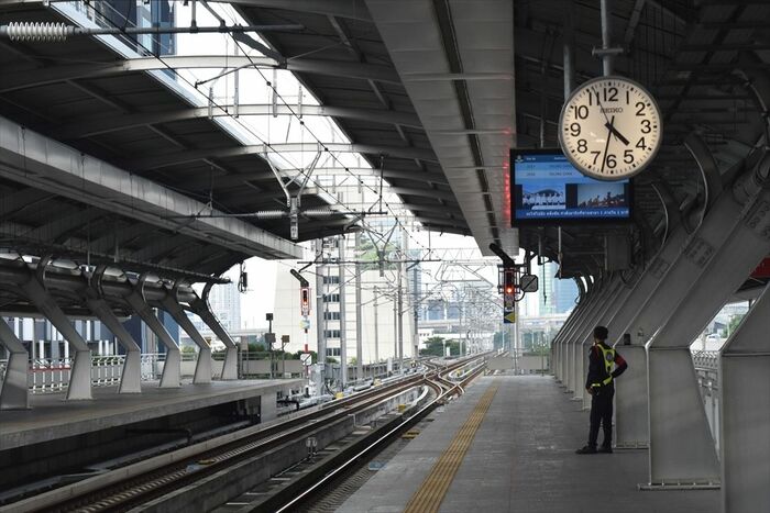 ライトレッドラインのバーンソン駅。同線は