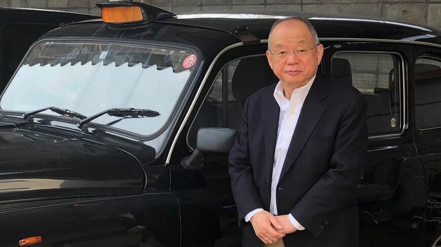 アイデアマンとして復興に貢献してきた近畿タクシー代表の森﨑清登さん（筆者撮影）