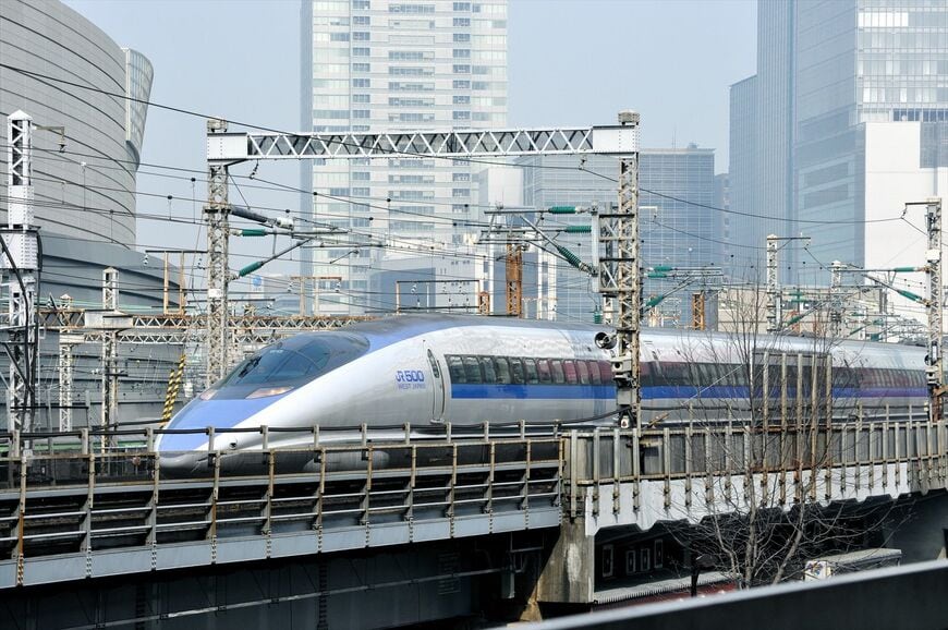 東海道新幹線に乗り入れていたころの500系＝2010年（撮影：吉野純治）