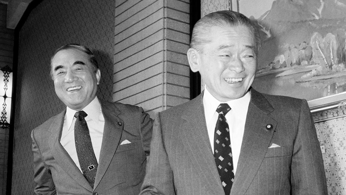 竹下登首相（1988年2月撮影）