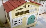 ぽぽちゃんの豪邸。この中にエサ場、ベッド、トイレなどがある（写真提供：やすさん）