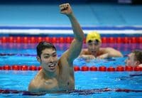 萩野が金､競泳男子400m個人メドレー ケイリシュ（米国）が銀､瀬戸が銅