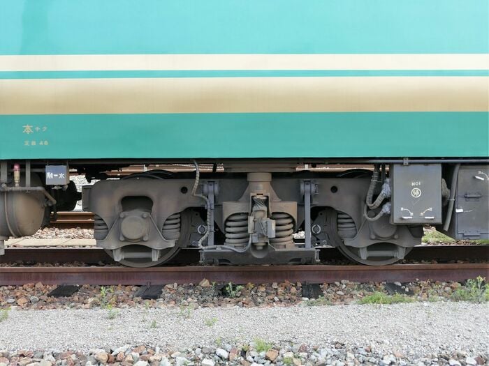 改造前の車両から引き継がれた台車