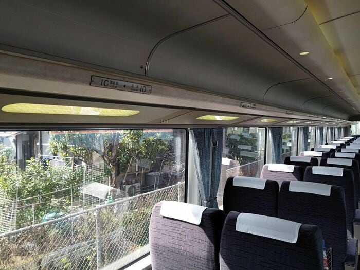 展望席のない先頭車両