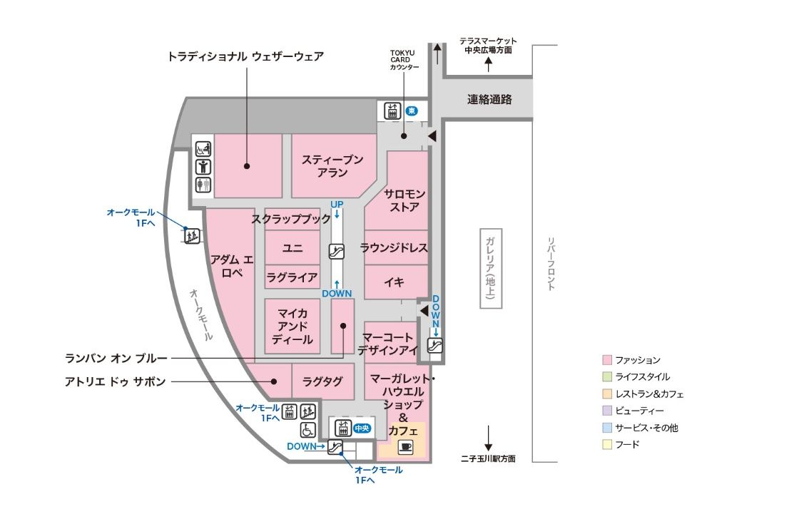 2階のフロアマップ
