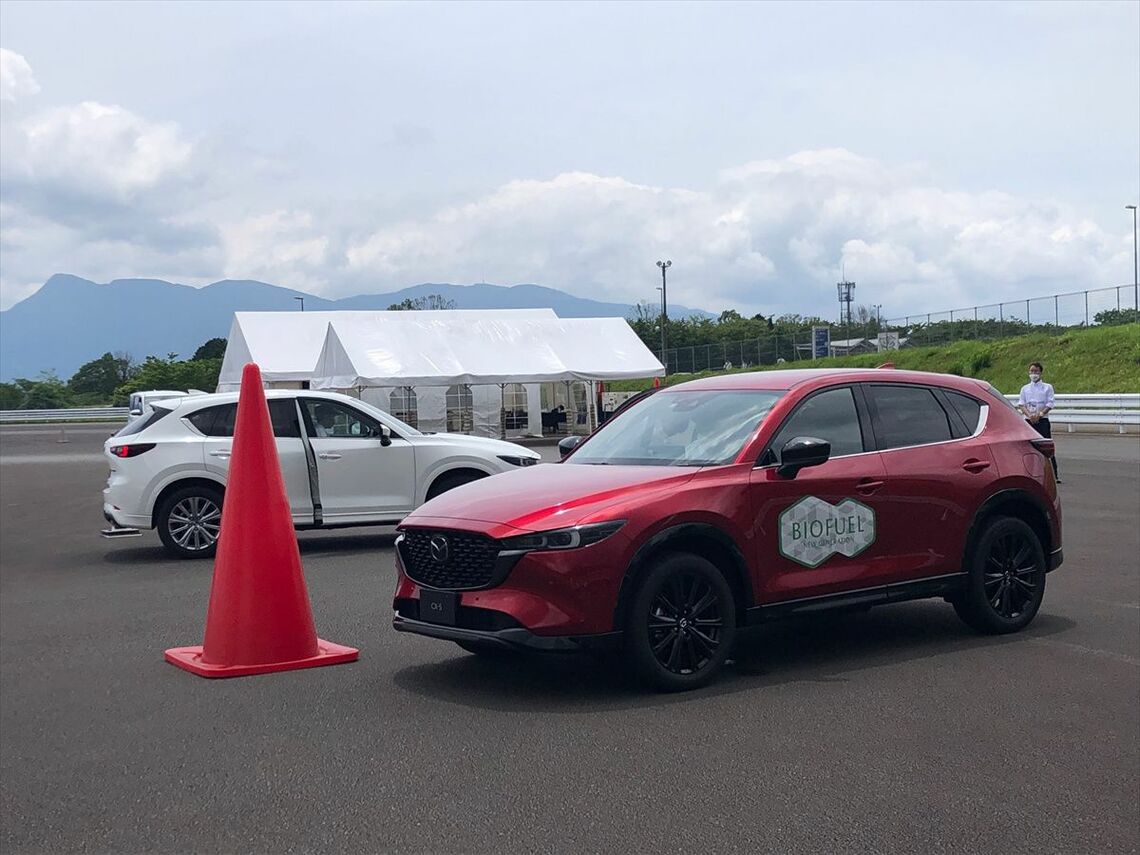 富士24時間レースのイベント内では次世代バイオディーゼル燃料車の試乗会も行われていた（筆者撮影）