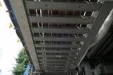 仮設化された京急品川駅の高架