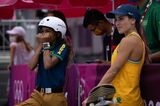 銀メダリストとなった、ブラジルのレアウと、今月の世界大会で優勝したが、オリンピック決勝進出は逃した同じくブラジルのブフォーニ（写真：Alexandra Garcia／The New York Times）