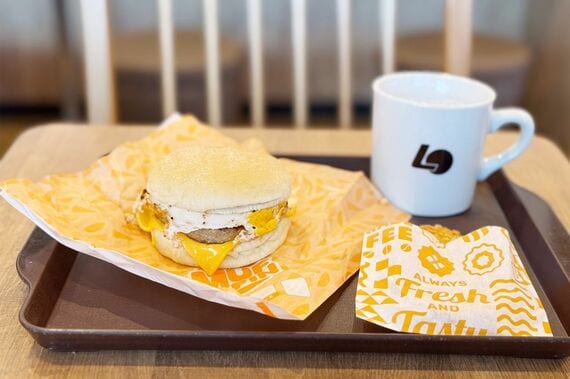 ロッテリア ソーセージエッグマフィン ハッシュポテトセット