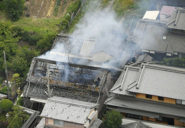 高槻市内の葛西の様子