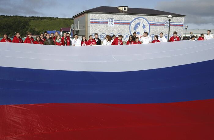 「全ロシア青年教育フォーラム」会場にて