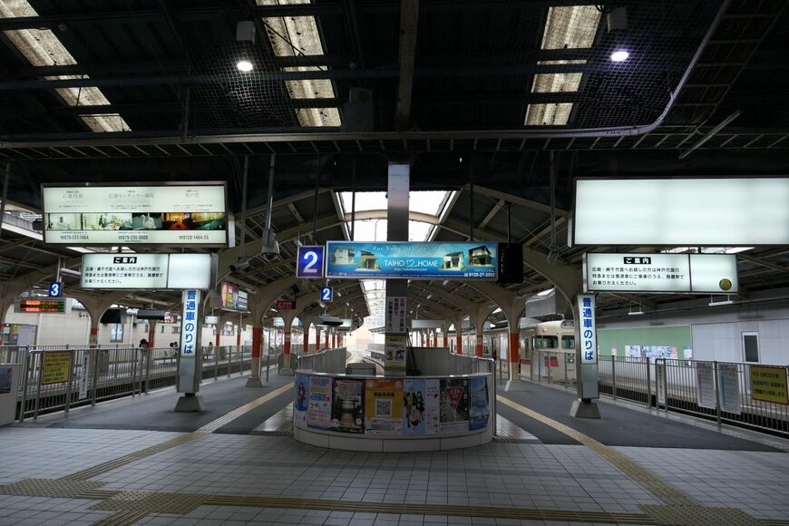 山陽姫路駅のホーム