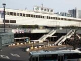 JR宇都宮駅の西口。ライトラインの停留場は高架になる予定だ（記者撮影）