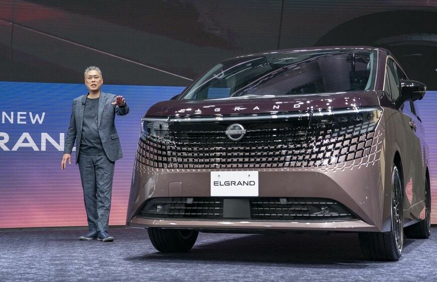 新型「エルグランド」発表記念イベントの様子