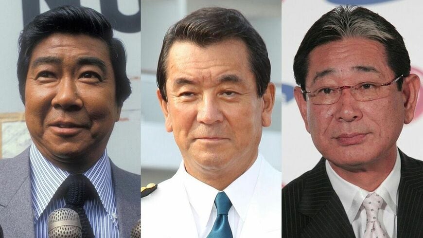 （左から）石原裕次郎さん、加山雄三、星野仙一さん（写真：週刊女性PRIME）