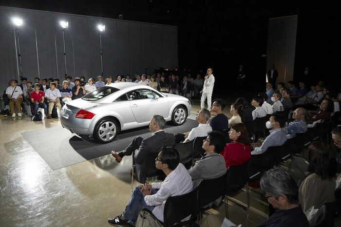 初代「TTクーペ」日本導入20周年イベントにて（写真：アウディ）