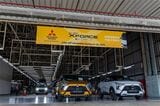 エクスフォースHEVなどの生産を行う、三菱のレムチャバン工場（筆者撮影）