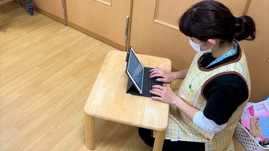 保育園でもICT化が少しずつ進んでいるようです（写真：あしたばマインド）
