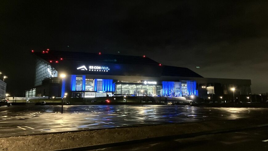 2023年3月に開業した北海道日本ハムファイターズの新本拠地・エスコンフィールド北海道（筆者撮影）