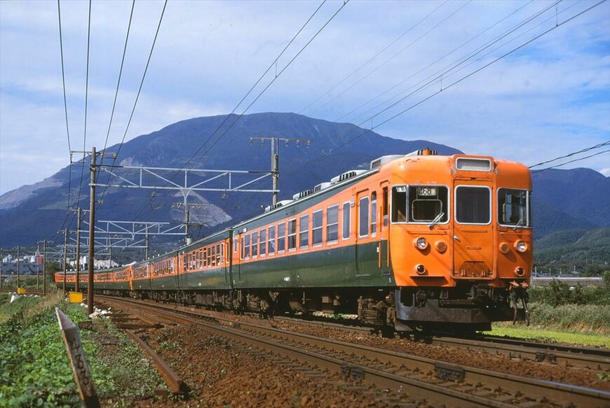 153系の急行「比叡」（撮影：南正時）