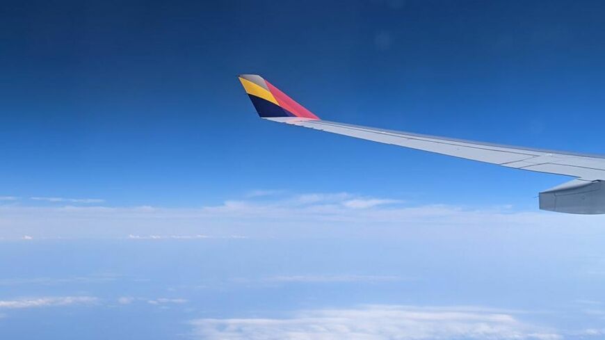 成田空港から仁川空港までは2時間30分ほどで到着。この時間を、どれほど待ち焦がれていたことか（写真：土田理奈）