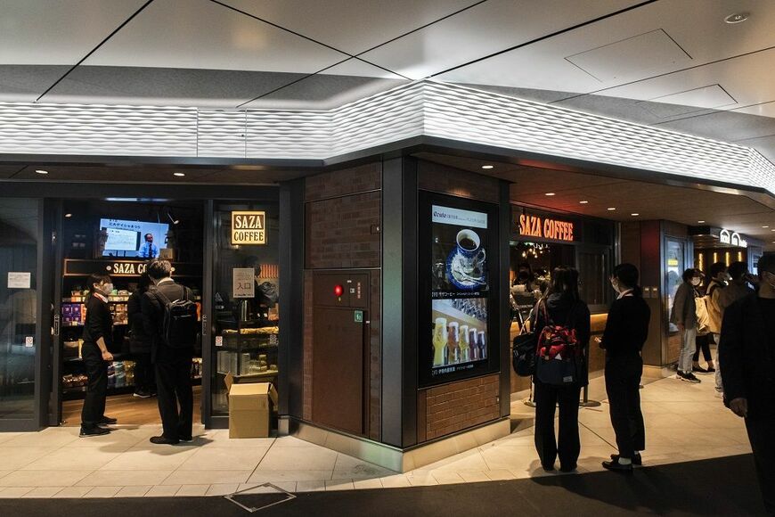 新橋駅構内にある「サザコーヒー エキュート新橋SL店」（写真：サザコーヒー）