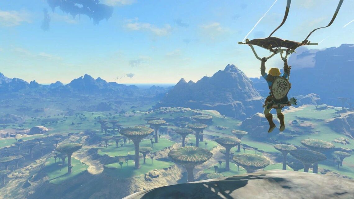 『ゼルダの伝説 ティアーズ オブ ザ キングダム』の広大なフィールド（画像は任天堂公式サイトより）