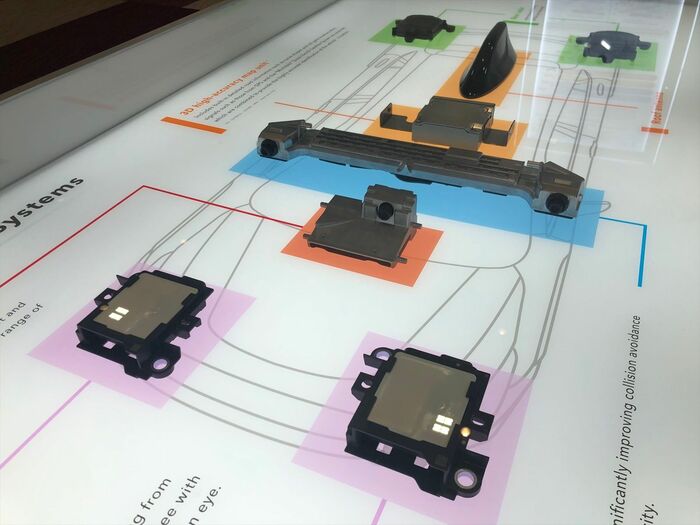 スバルの最新アイサイトに関する技術展示