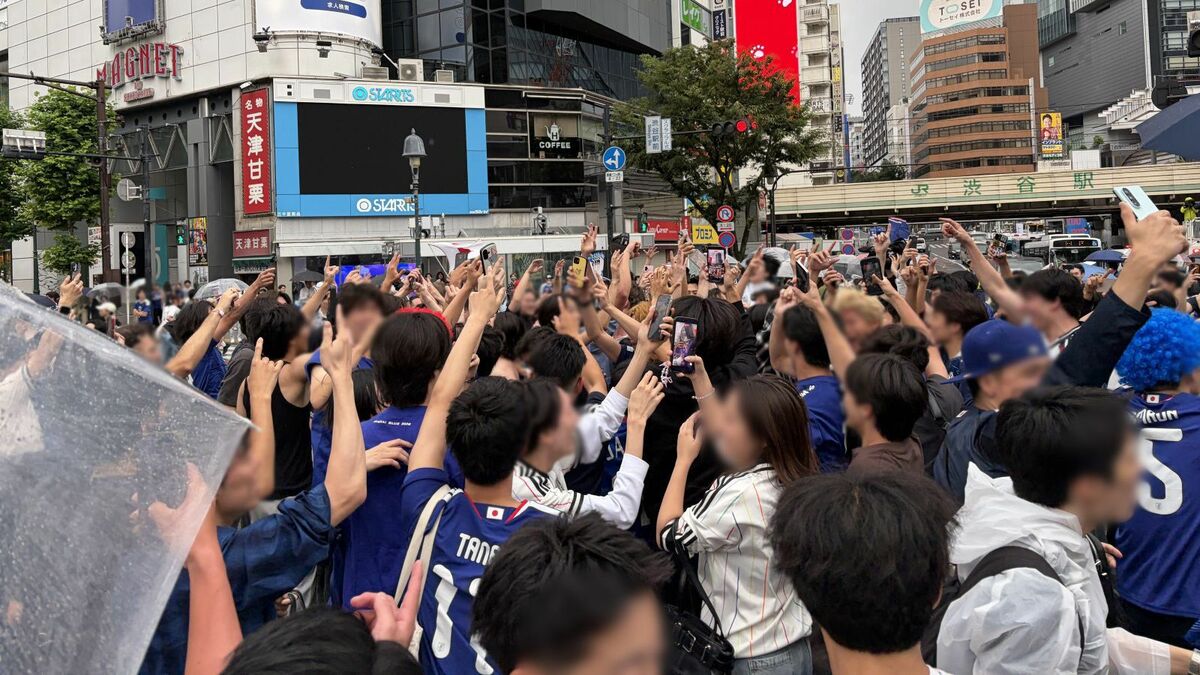 W杯オランダ戦後、朝7時渋谷スクランブル交差点の狂騒と静寂