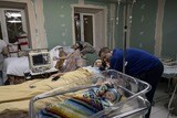 キエフの第5産科病院にある地下の部屋ではウクライナ侵攻以降、これまでに5人の新生児が誕生した（写真：Lynsey Addario／The New York Time