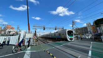 地下化工事真っ最中の沼袋駅