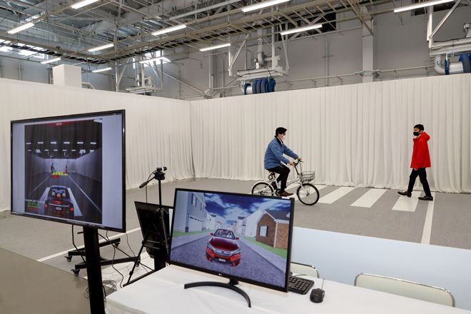 AIとカメラを使った認識技術（筆者撮影）