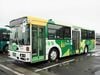 西鉄バスの「レトロフィット電気バス」。福岡市内の