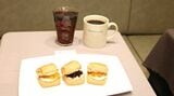 コーヒーもリニューアル。マイルドな味わいになり、よりスイーツやバーガーとの相性が高まった。齋藤氏によると、数年前からエスプレッソマシーンをランクが高いものに切り替えてきたという（撮影：尾形文繁）