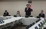 会議冒頭に意気込みを語った小林鷹之氏（右から2人目）。先の衆院選で落選した甘利明氏の後任として、新たに特命委員会の委員長に就いた（記者撮影）