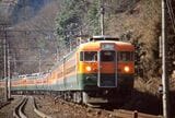 中央東線を走る165系の急行「アルプス」（撮影：南正時）