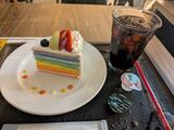 レインボーショートケーキ