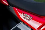 モト・グッツィ「V100マンデッロ」のディテール（写真：三木宏章）