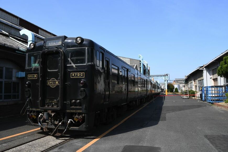 4月6日、ふたつ星に改造直前のはやとの風（記者撮影）
