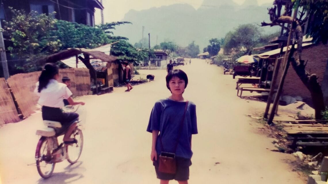 1998年、ヴァンヴィエンを訪れた筆者