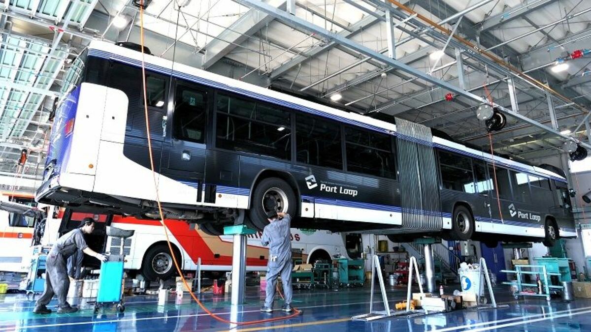 長ーい｢連節バス｣の運転･整備は何が特別なのか 神姫バスが神戸で運行｢ポートループ｣の舞台裏 | ローカル線･公共交通 | 東洋経済オンライン