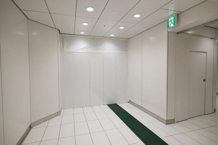 渋谷ヒカリエと接続する改札口になる予定の場所（2階）