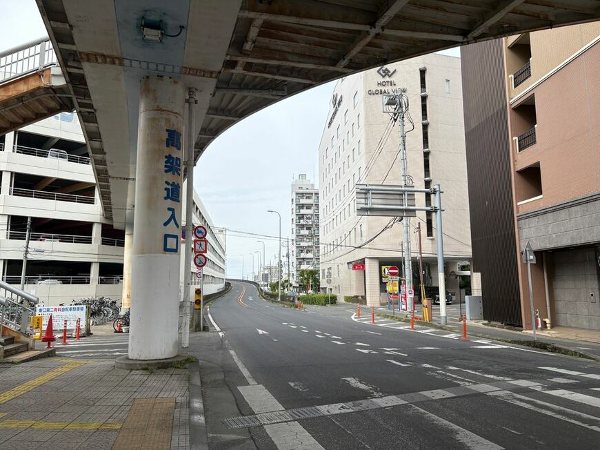 土浦ニューウェイの入口（写真：筆者撮影）