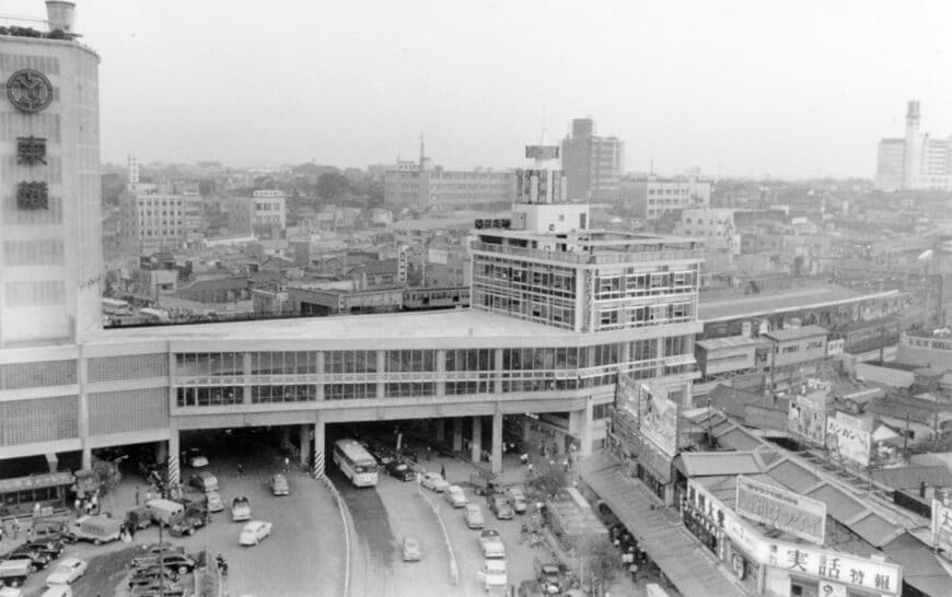 1960年当時の渋谷駅駅ビル全景（写真：京王電鉄）