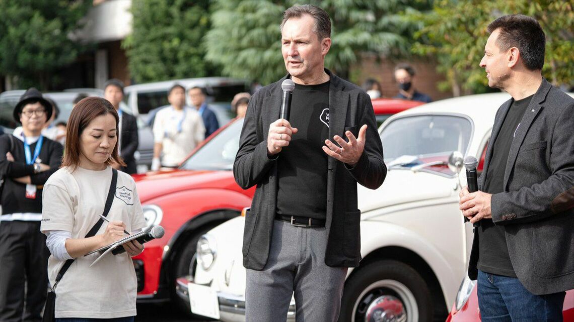 代官山「T-SITE」で開催された「VW Weekend Meetup」にてシェファーCEO（写真：Volkswagen）