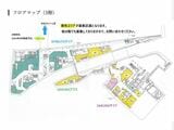 テナント募集のホームページ。黄色部分が未入居（ただし、すでに成約済み物件もあり）。SAKURA サイドがかなり埋まっていないことがわかる（サクラステージ公式ホームページより／2025年2月月初時点のもの）