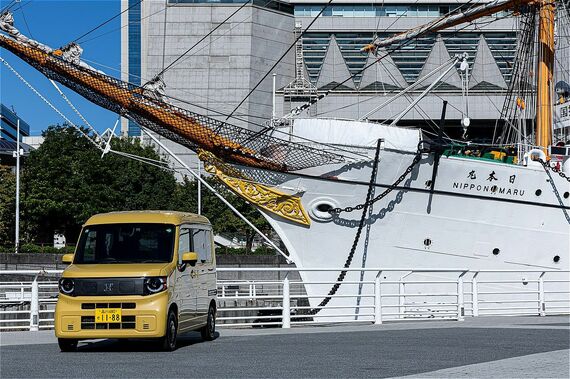 EVではあるが、外観はガソリン車とほぼ同様のN-VAN e: