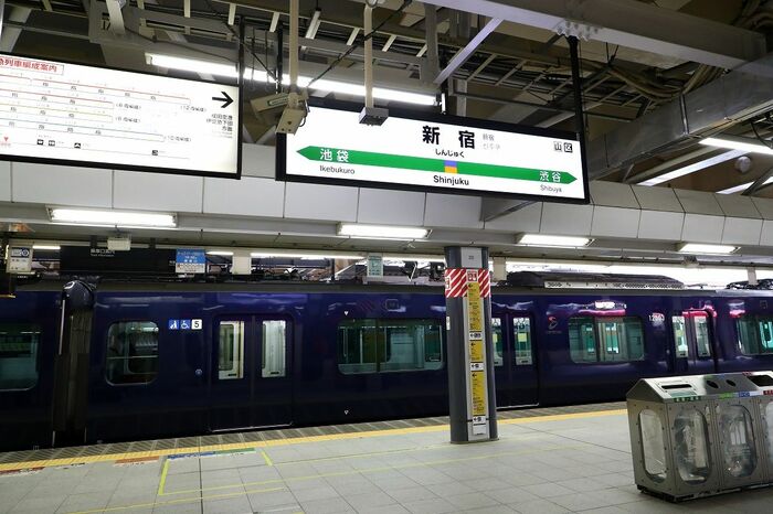 JRの駅と相鉄車両の組み合わせは新鮮だが…